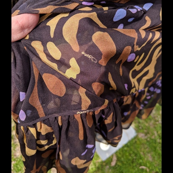 Diane Von Furstenberg Silk Spaghetti Strap Dress - Picture 7 of 7